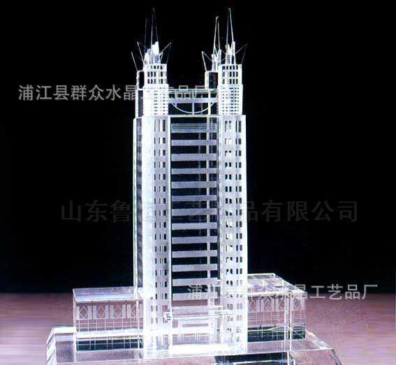 水晶模型 房地產(chǎn)展廳的藝術(shù)禮贊，建筑之美的永恒定格